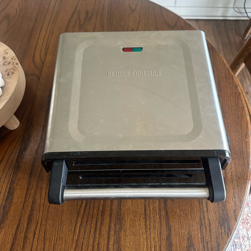 George Foreman Stainless Steel Grill - Silver